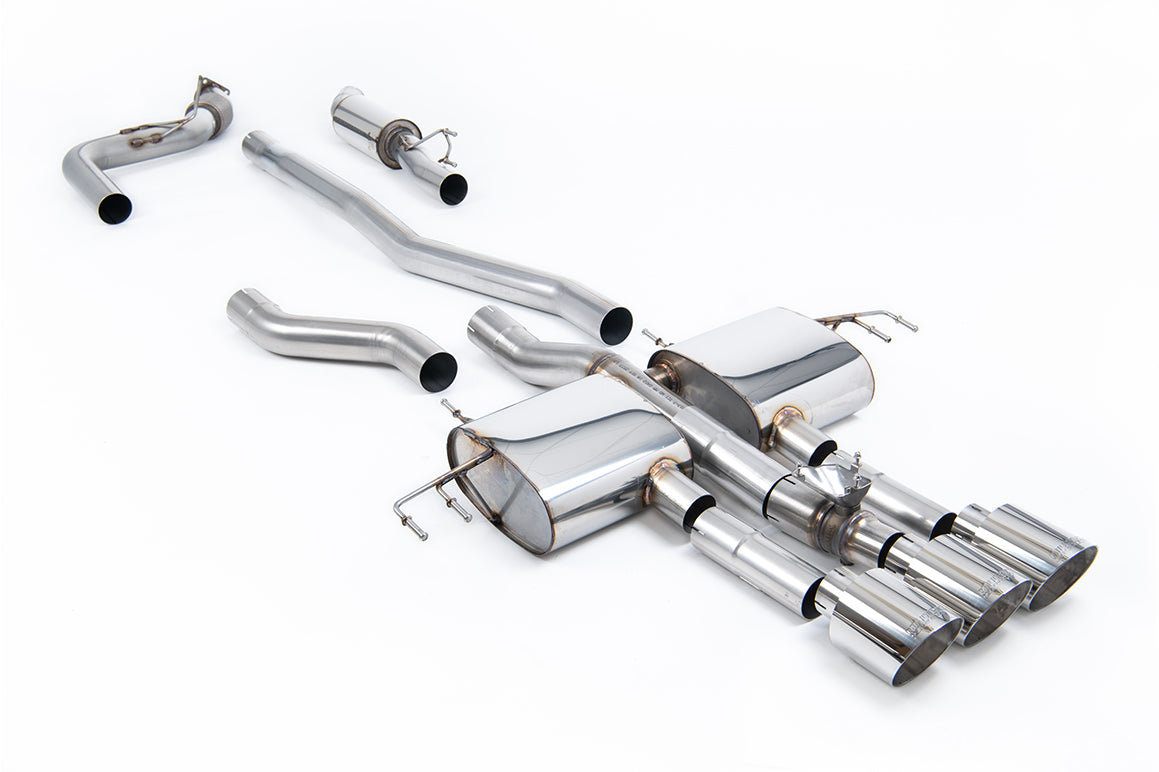 Honda Integra DE5 Type S - Part Resonated (Mid Volume) Cat-Back with 3 x GT-115 Polished Trims
