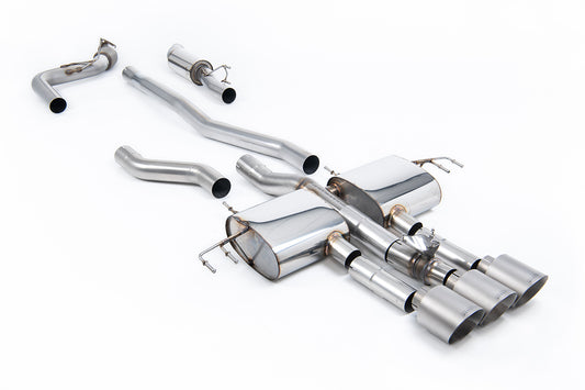 Honda Integra DE5 Type S - Part Resonated (Mid Volume) Cat-Back with 3 x GT-115 Brushed Titanium Trims