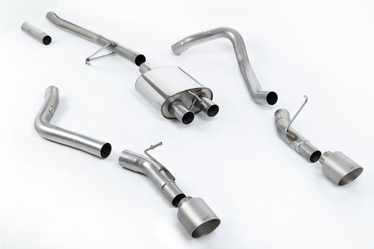 Jeep Gladiator 3.6 V6 - Side Exit Cat Back with GT-115 Brushed Titanium Tips