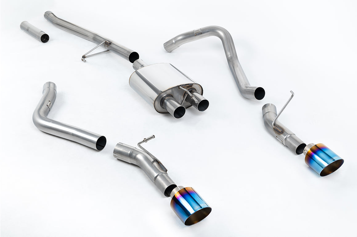 Jeep Gladiator 3.6 V6 - Side Exit Cat Back with GT-115 Burnt/Blue Titanium Tips