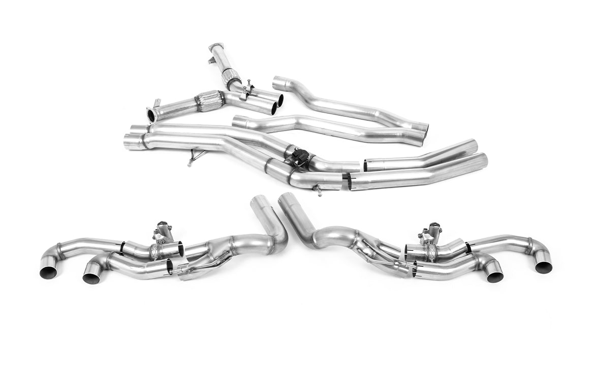 Lamborghini Urus - OPF Back Exhaust System with Active Centre &amp; GT-115 Burnt Titanium Trims