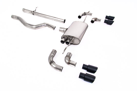 Land Rover Defender 110 3.0 I6 P400 - GPF/OPF Back System Non Resonated (Louder) with GT-90 Cerakote Black Trims