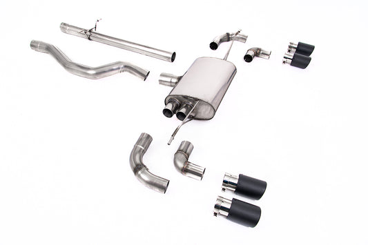 Land Rover Defender 110 3.0 I6 P400 - OPF/GPF Back System Non Resonated (Louder) with Jet-90 Carbon Trims