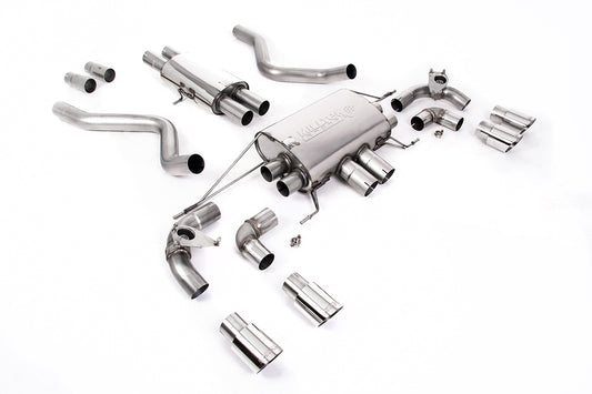 Land Rover Defender 90 5.0 V8 (GPF Models) - Resonated (Quieter) GPF/OPF Back Valved System with Quad GT-90 Polished Trims