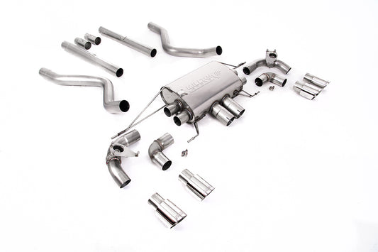 Land Rover Defender 90 5.0 V8 (GPF Models) - Non Resonated (Louder) GPF/OPF Back Valved System with Quad GT-90 Polished Trims