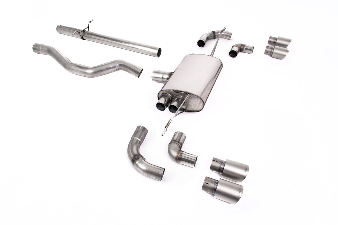 Land Rover Defender 110 2.0 I4 P300 &amp; P400e - OPF/GPF Back System Non Resonated (Louder) with GT-90 Titanium Trims