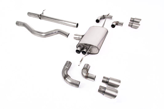 Land Rover Defender 110 2.0 I4 P300 &amp; P400e - OPF/GPF Back System Non Resonated (Louder) with GT-90 Titanium Trims