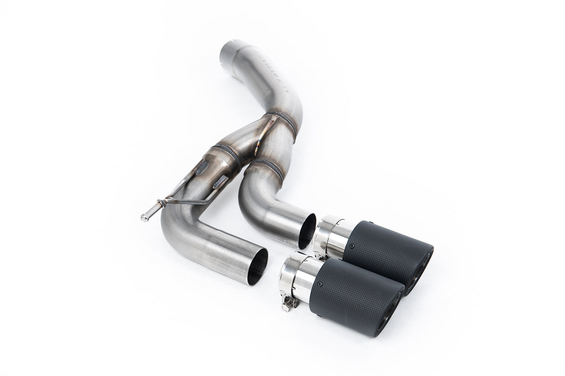 Land Rover Defender D200/250/300 90,110,130 (Diesel Models) - Rear Silencer With Twin JET-90 Carbon Trims