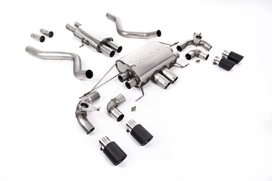 Land Rover Defender 90 5.0 V8 (NAS Non GPF Models) - Cat Back Valved System with Carbon Trims - Resonated