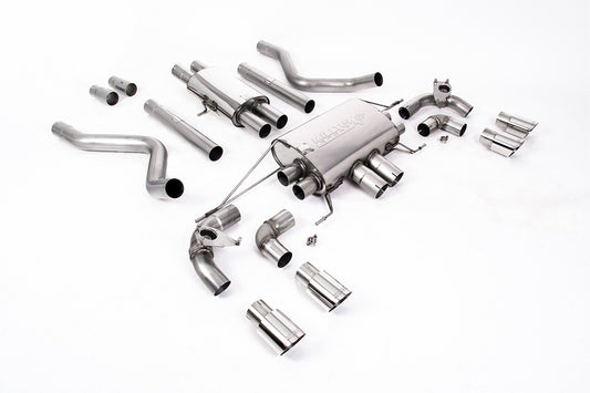 Land Rover Defender 110 5.0 V8 (NAS Non GPF Models) - Cat Back Valved System with Polished Trims - Resonated