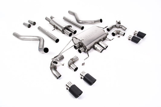 Land Rover Defender 110 5.0 V8 (NAS Non GPF Models) - Cat Back Valved System with Carbon Trims - Resonated