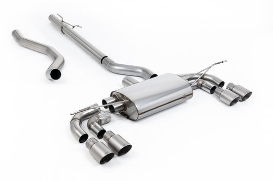 Land Rover Defender 130 2.0 I4 P300 &amp; P400e - Non Resonated OPF/GPF Back System with Brushed Titanium Trims