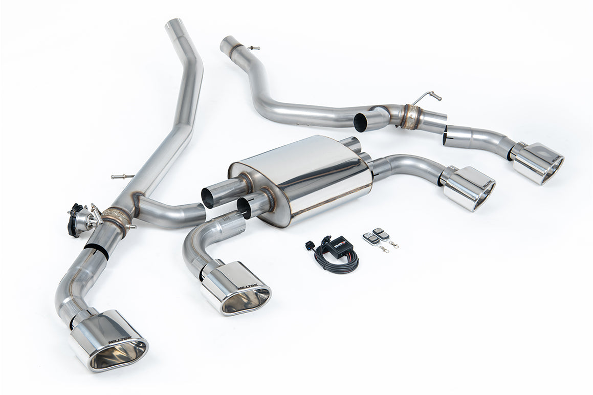 Range Rover Sport P440/460/510/550e L461(Hybrid) - Axle Back System (Valved) with Polished Ovals