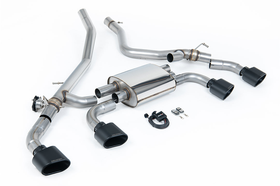 Range Rover Sport P440/460/510/550e L461(Hybrid) - Axle Back System (Valved) with Cerakote Black Ovals