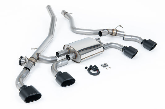 Range Rover Sport P440/460/510/550e L461(Hybrid) - Axle Back System (Valved) with Cerakote Black Ovals
