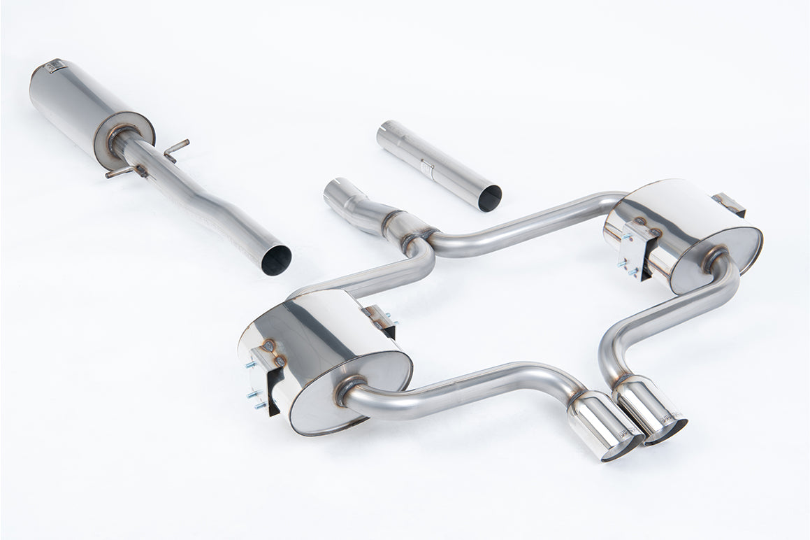 Mini Cooper S R52 - Resonated (Quieter) Cat-Back Exhaust System with Polished Trims