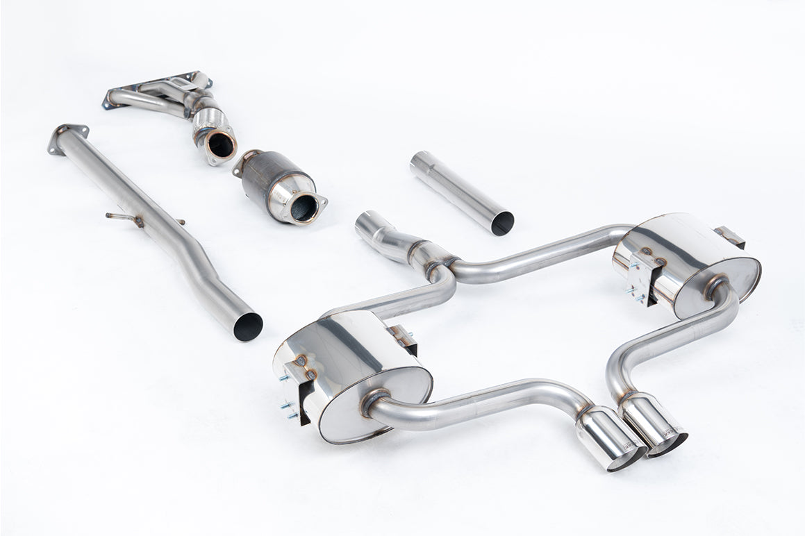 Mini Cooper S R52 - Full Resonated (Quieter) Exhaust System with Hi-Flow Sports Catalyst &amp; Polished Trims