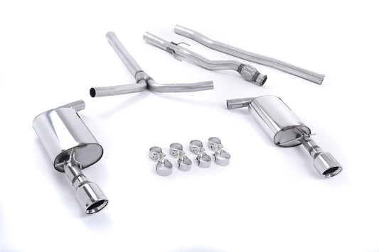Mini Cooper S R55 Clubman - Non-Resonated (Louder) Cat-Back Exhaust System with Polished Dual JET Trims