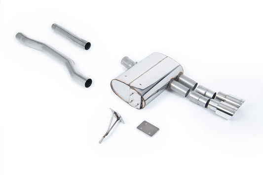 Mini Cooper S F55 (LCI Only) - GPF/OPF Back Exhaust System with Polished GT-90 Trims