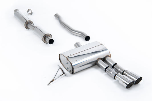 Mini Cooper S F55 - Resonated (Quieter) Cat-Back with Polished Tips