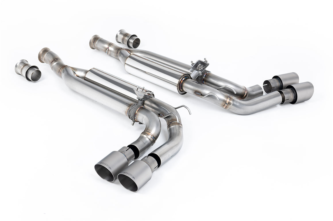Mercedes G63 W463 (ROW Non GPF Models) - Valved Cat-Back Exhaust System with Brushed Titanium Trims