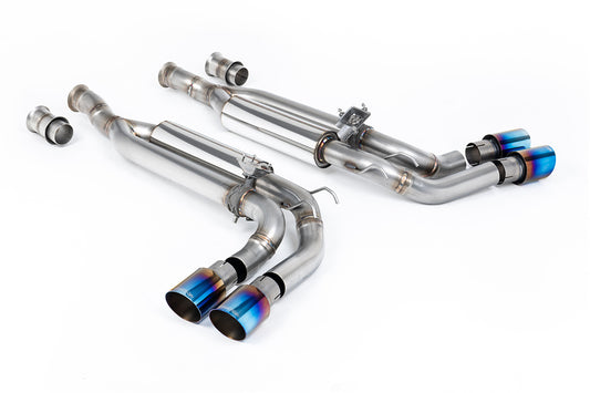 Mercedes G63 W463 (ROW Non GPF Models) - Valved Cat-Back Exhaust System with Burnt/Blue Titanium Trims