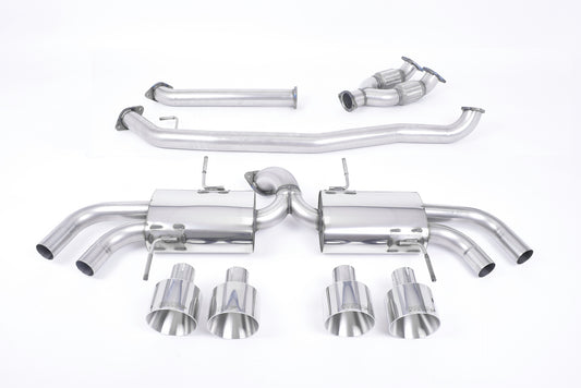 Nissan GT-R R35 - Non-Resonated Primary Cat-Back Exhaust System with Quad Polished Trims