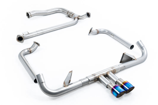 Porsche 718 GTS 2.5T (Boxter/Cayman) - Full System with De Cat &amp; Burnt Titanium Trims