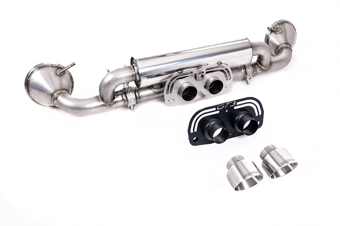 Porsche 992.1 GT3 - Rear Silencer(s) with GT-100 Polished Trims