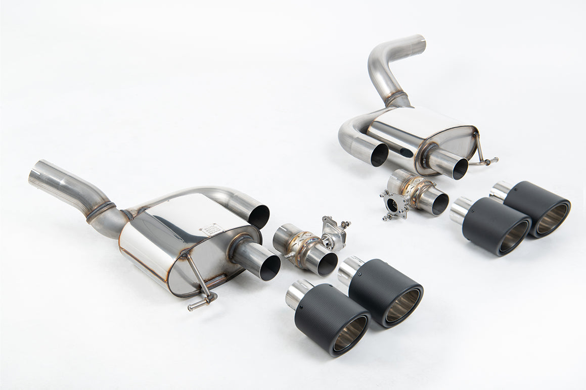 Porsche Macan 2.9 V6 GTS &amp; Turbo (Facelift Models) - Rear Silencer(s) - Valved Rear Silencers with Carbon JET-115 Trims