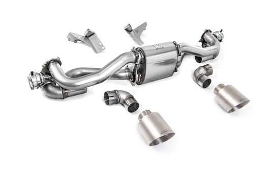Porsche 718 GTS/GT4 4.0 Boxter/Cayman (GPF PDK Models) - Particulate Filter-Back with Brushed Titanium Trims