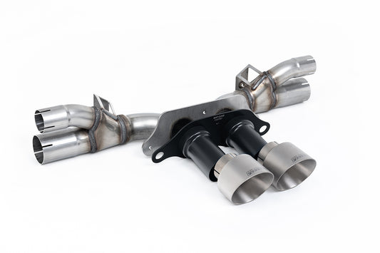Porsche 991.2 GT3 &amp; GT3 RS - Rear Silencer Bypass with Brushed Titanium Trims