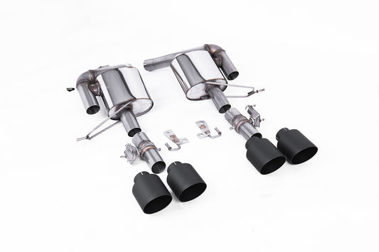 Range Rover Sport SVR 5.0 V8 (Facelift) - Valved Rear Silencers with GT-115 Black Tips