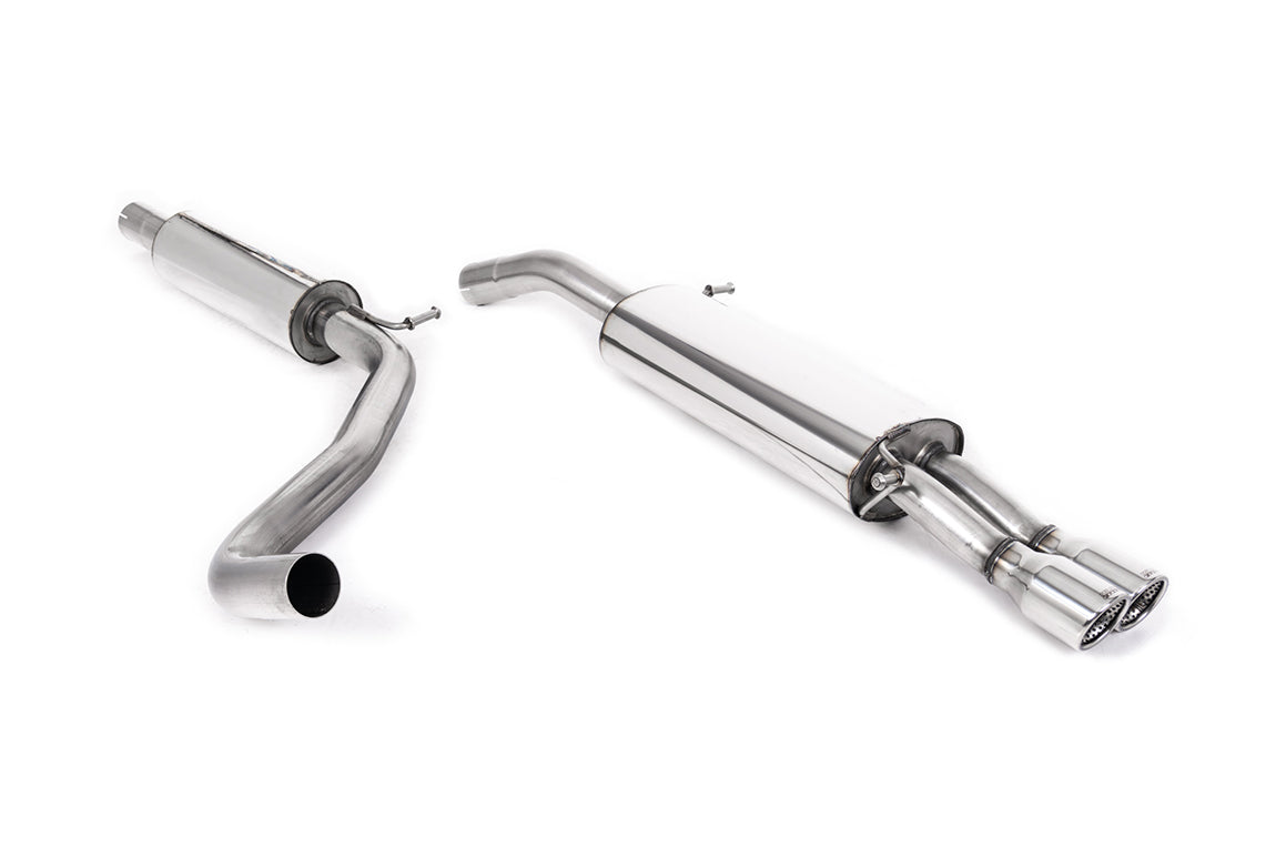 Seat Ibiza 1.9 TDI/FR 1.8 20VT - Resonated (Quieter) Cat-Back Exhaust System with Twin JET Trims