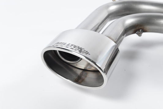 Seat Leon Cupra 2.0T FSI - Resonated (Quieter) Cat-Back Exhaust System with Single Polished Oval Tip
