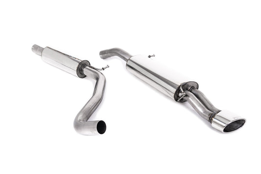 Seat Ibiza 1.9 TDI/1.8 20VT - Resonated (Quieter) Cat-Back Exhaust System with Polished Oval Trim (For Facelift Cars)