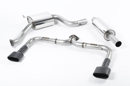 Seat Leon Cupra 280/290 (Non GPF Models) - Cat-Back Exhaust System (Louder) with Black Oval Tips