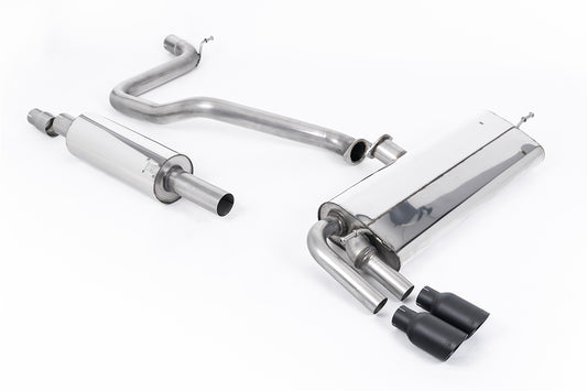 Seat Leon FR 1.4 TSI - Resonated (Quieter) Cat-Back Exhaust System with GT-80 Cerakote Black Trims