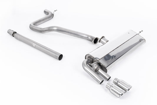 Seat Leon FR 1.4 TSI - Non-Resonated (louder) Cat-Back Exhaust System with GT-80 Polished Trims