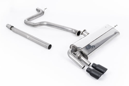 Seat Leon FR 1.4 TSI - Non-Resonated (Louder) Cat-Back Exhaust System with GT-80 Cerakote Black Trims