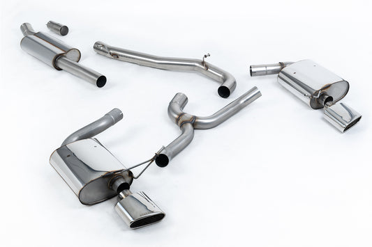 Seat Leon ST Cupra 300 (Non GPF Models) - Non-Resonated (Louder) Cat-Back Exhaust System with Polished Oval Tips
