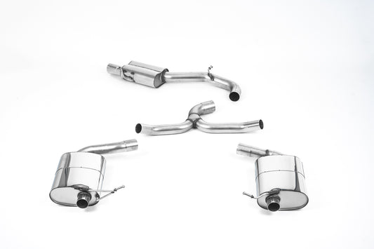 Seat Leon ST Cupra 300 (GPF Models) - Cat-Back Exhaust System with Polished Quad GT-80 Trims - EC Approved