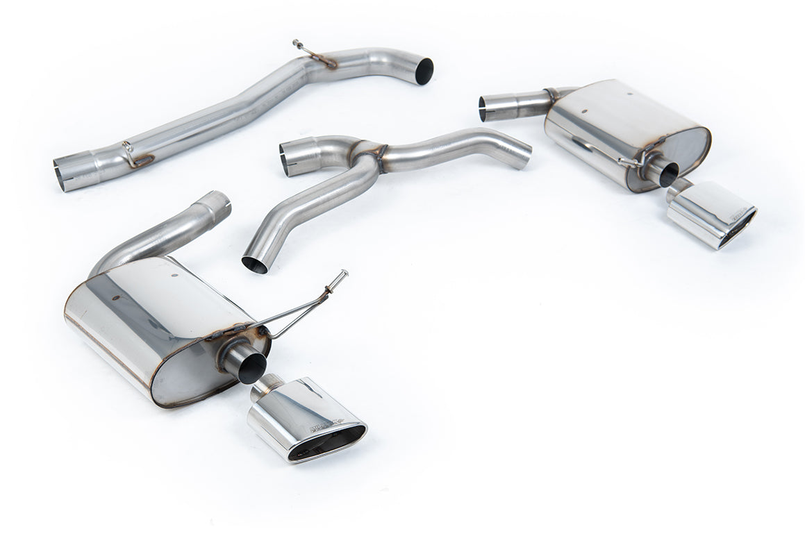 Seat Leon Cupra MK4 ST 310 &amp; ST Cupra 300 - Non Resonated (Louder) Cat-Back Exhaust System with Polished Oval Tips