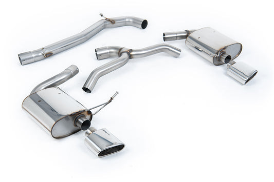 Seat Leon Cupra MK4 ST 310 &amp; ST Cupra 300 - Non Resonated (Louder) Cat-Back Exhaust System with Polished Oval Tips