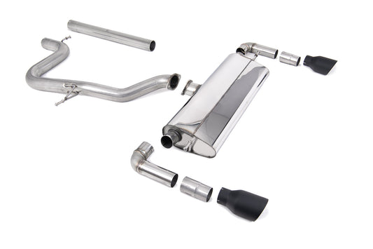 Seat Leon Cupra R 310ps - Non-Resonated (Louder) Cat-Back Exhaust System with GT-100 Cerakote Black Trims