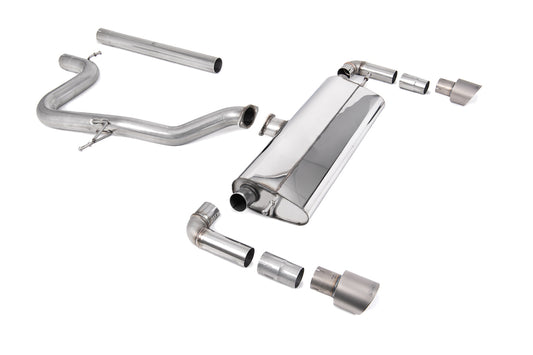 Seat Leon Cupra R 310ps - Non-Resonated (Louder) Cat-Back Exhaust System with GT-100 Titanium Trims