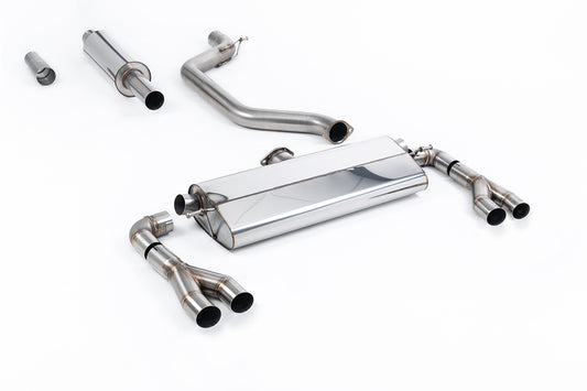 Seat Leon Cupra MK4 300ps (GPF Models) - Resonated (Quieter) 80mm OPF/GPF Back System - Fits to OE Tips