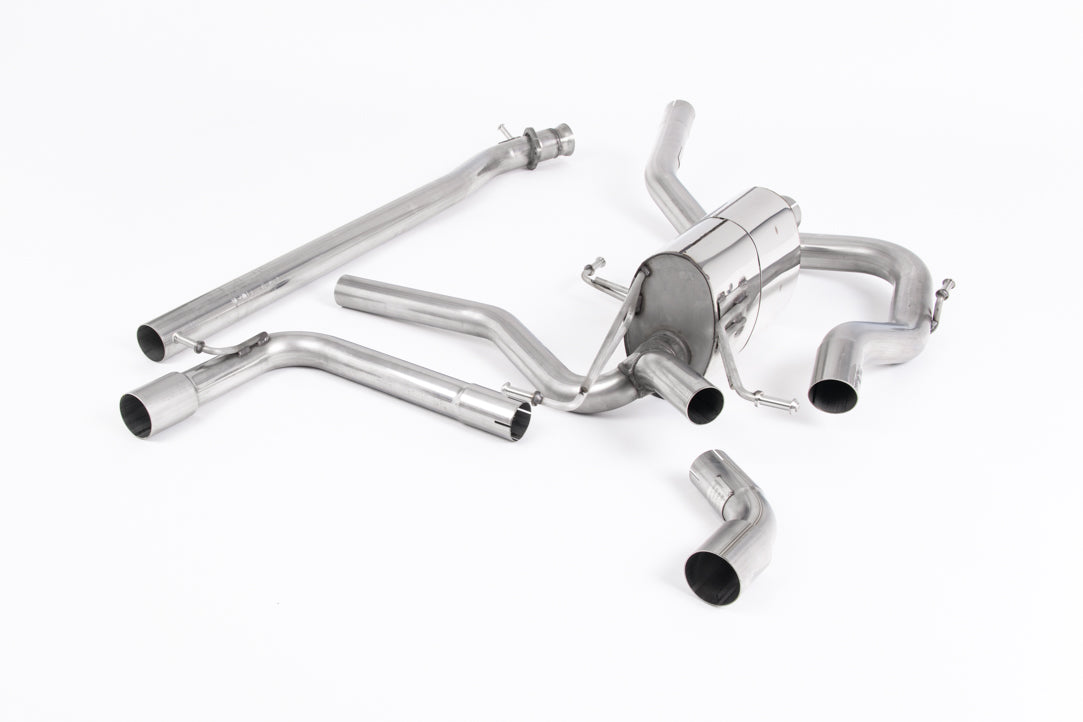 Suzuki Swift Sport 1.4 BoosterJet - Non-Resonated (Louder) Cat-Back Exhaust System with GT-115 Cerakote Black Trims