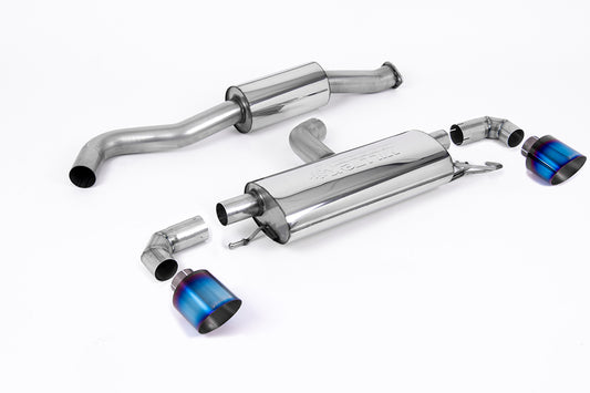 Toyota GR Yaris (Gen 1) - 3" Resonated OPF Back Exhaust System with GT-115 Burnt Titanium Trims