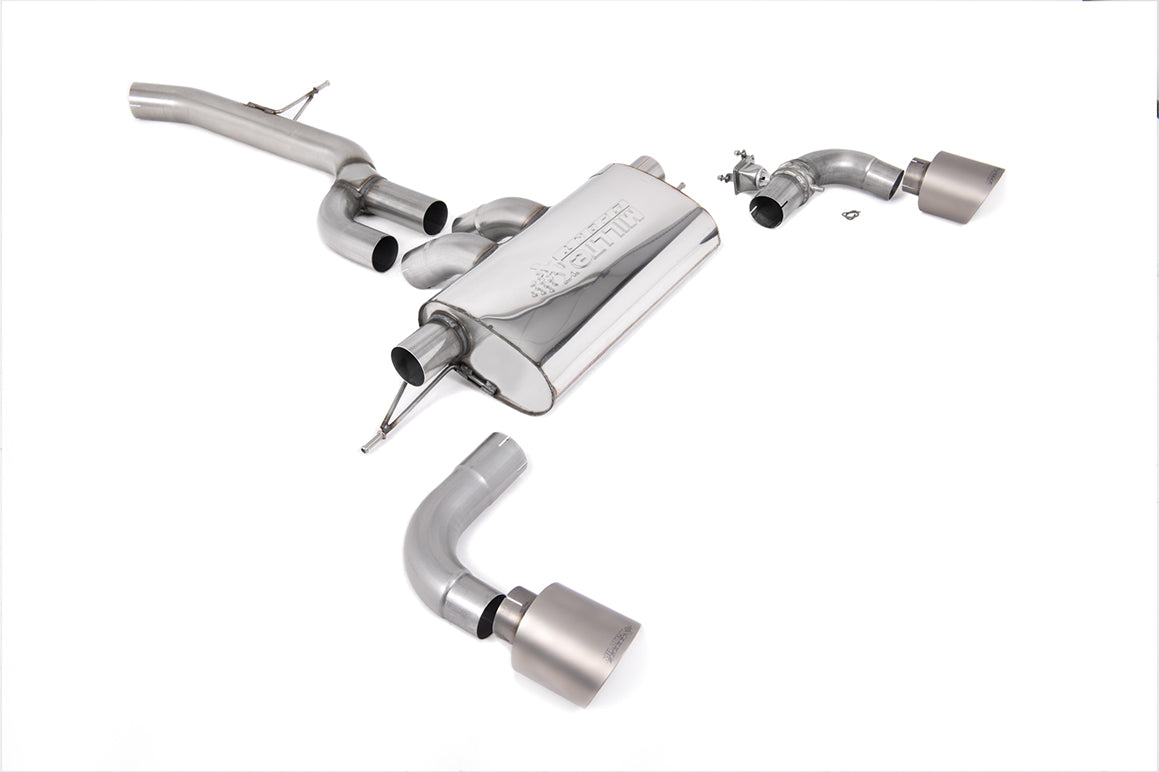 Toyota Supra A90 2.0 B48 (UK/Euro Spec Vehicles) - GPF/OPF Back Exhaust System with GT-115 Brushed Titanium Trims